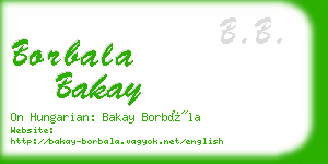 borbala bakay business card